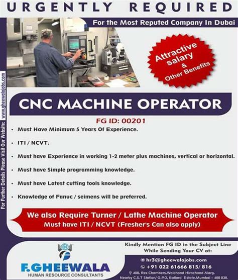 cnc machine job|cnc job vacancies.